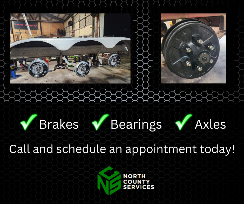 Trailer brake and axle repair